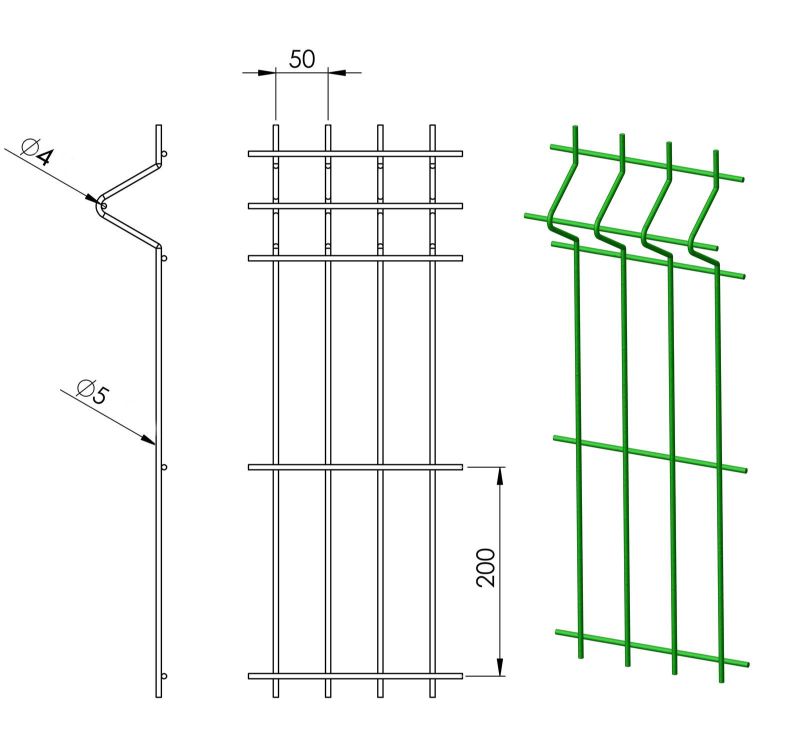 Picture for category V Mesh 45 Fencing System