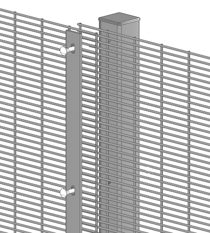 Picture of 1.2m High 358 Prison Mesh High Fencing  Kit (2.5m) | Anti Climb | Durable & Attractive Boundaries | Dig In (Inground) | Base Plated