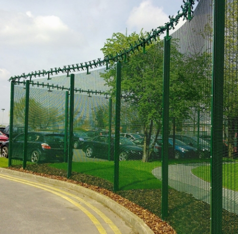 Picture of 1.2m High 358 Prison Mesh High Fencing  Kit (2.5m) | Anti Climb | Durable & Attractive Boundaries | Dig In (Inground) | Base Plated