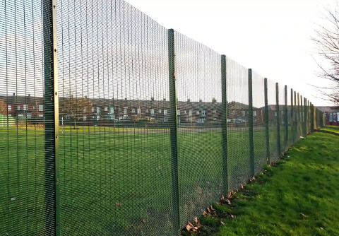 Picture of 1.2m High 358 Prison Mesh High Fencing  Kit (2.5m) | Anti Climb | Durable & Attractive Boundaries | Dig In (Inground) | Base Plated