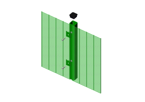 Picture of 1.2m High 358 Prison Mesh High Fencing  Kit (2.5m) | Anti Climb | Durable & Attractive Boundaries | Dig In (Inground) | Base Plated