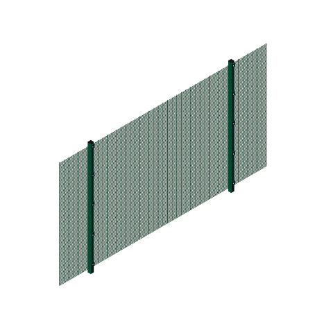 Picture of 1.8m High 358 Prison Mesh System Kit  | Anti Climb | Durable & Attractive Boundaries | Dig In (Inground) | Base Plated