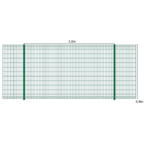 Picture of 1.2m High Fold Top Mesh System Kit | Anti-Climb, Durable, Attractive Boundaries | Dig-In & Base Plated Options - copy
